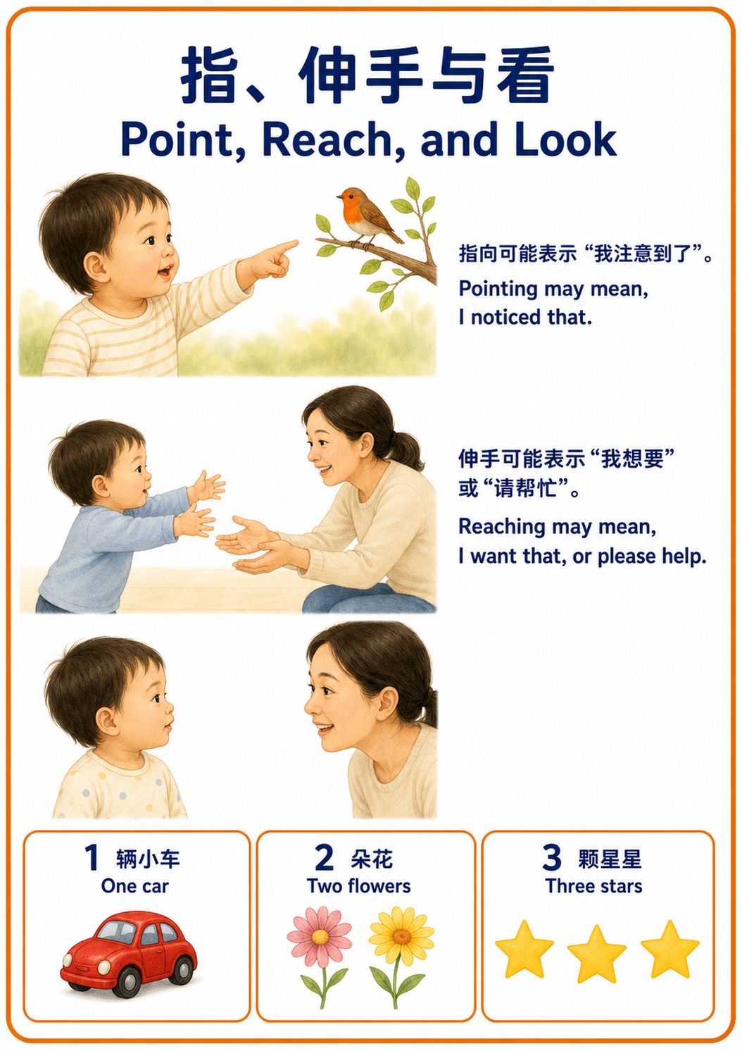 Point, Reach, and Look
