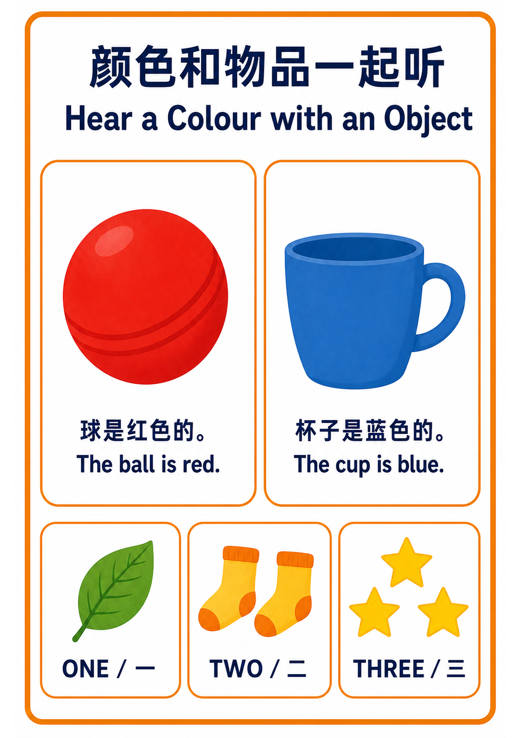 Hear a Colour with an Object teaching poster