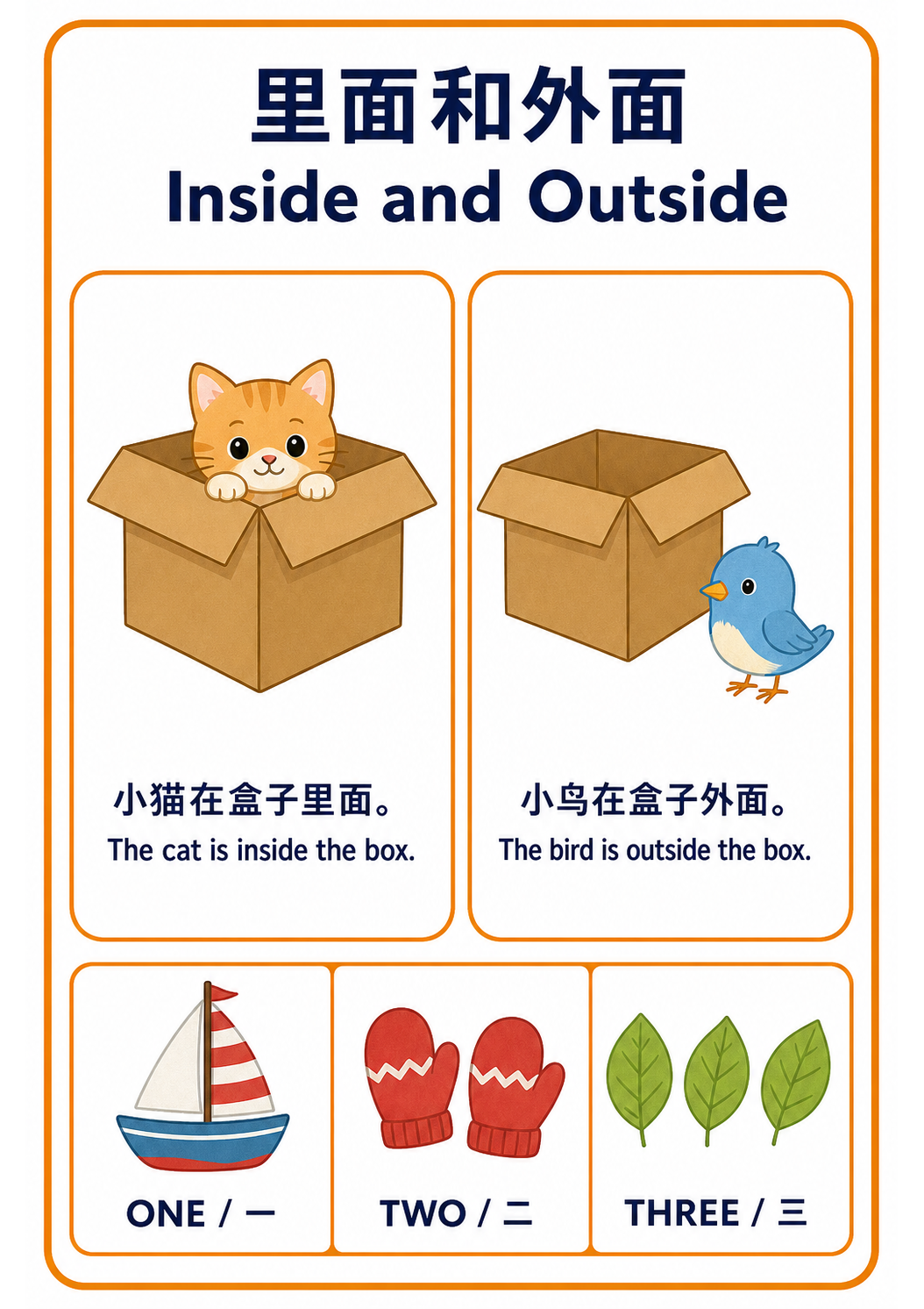Inside and Outside teaching poster