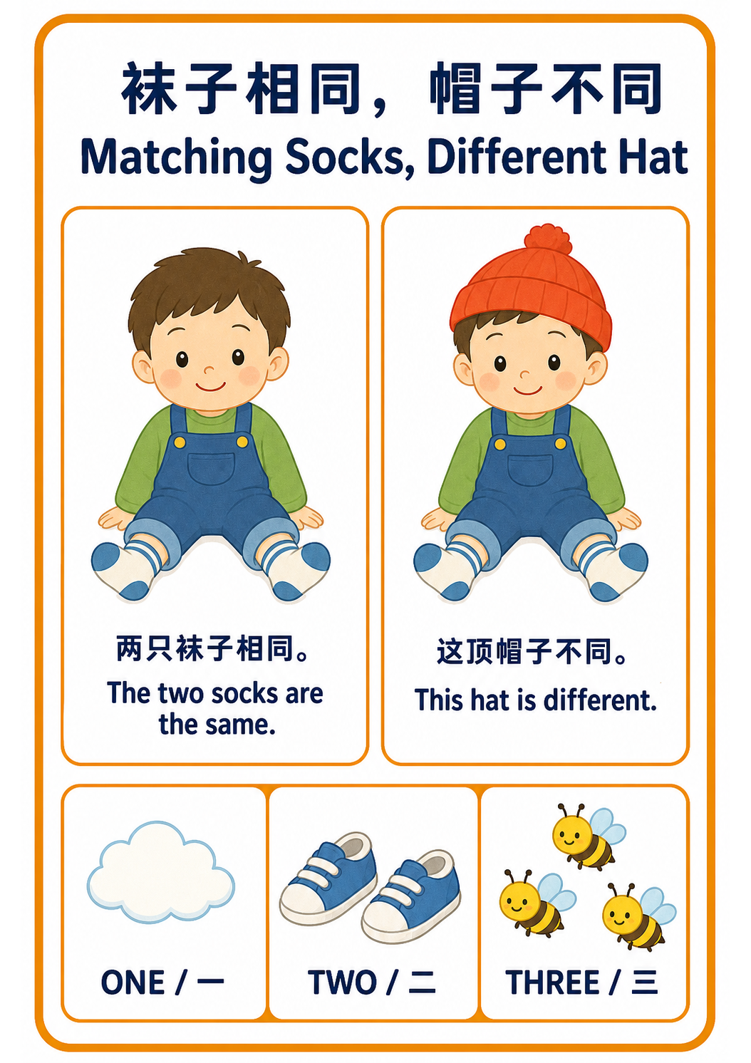 Same and Different teaching poster