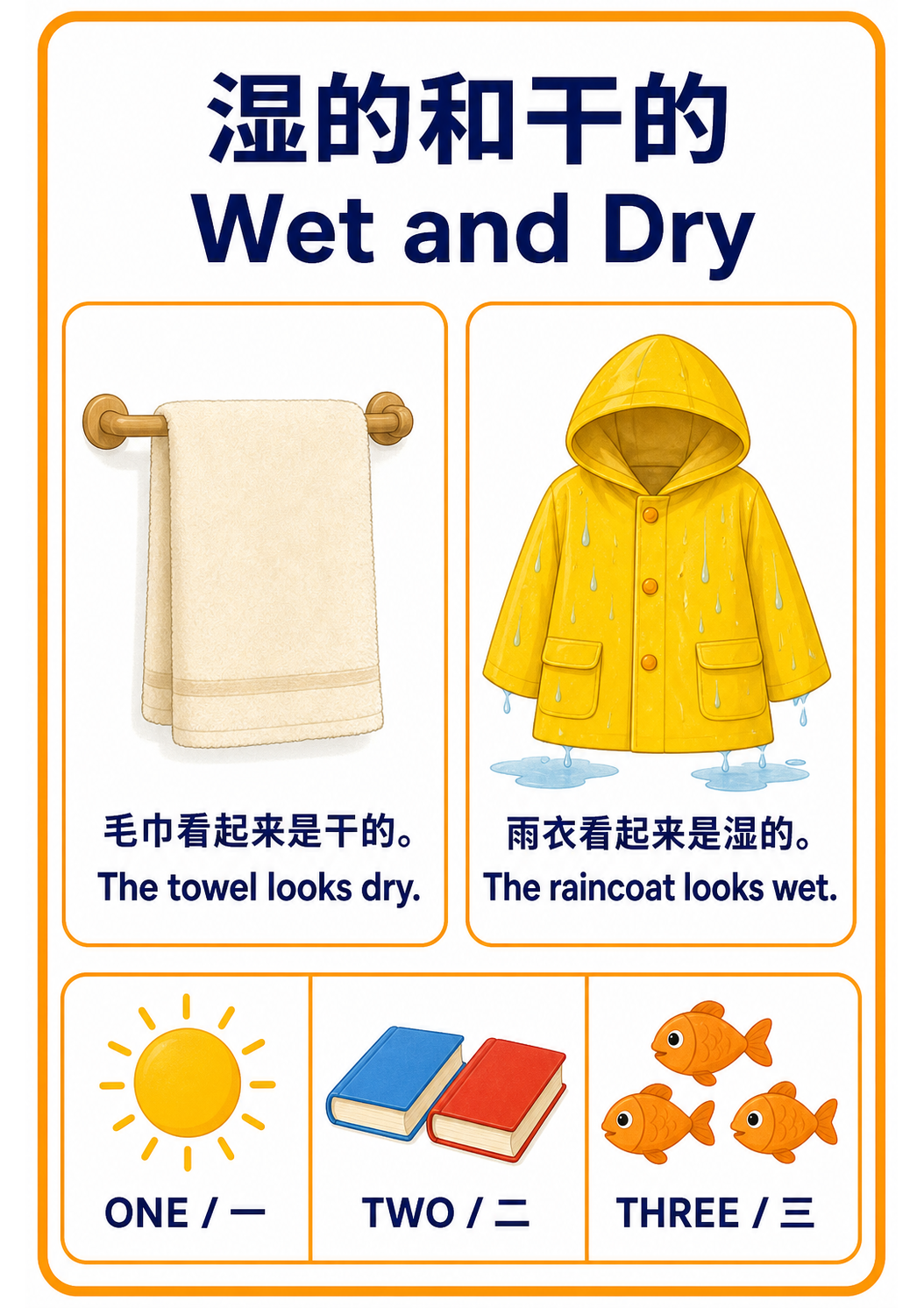 Wet and Dry teaching poster