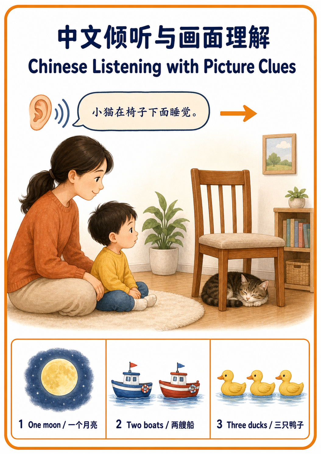 When a Toddler Understands Chinese but Answers in English family activity picture