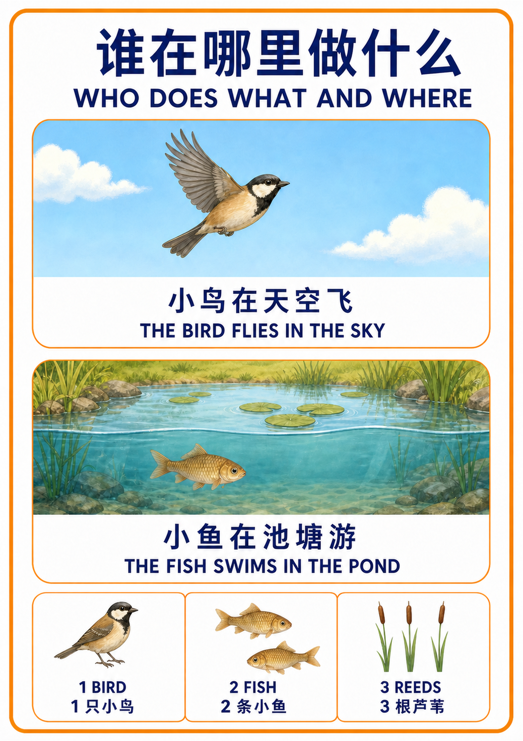 Who Does What and Where teaching poster