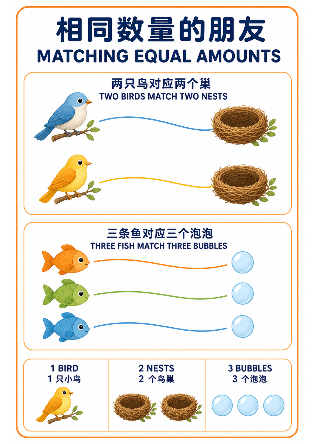 Matching Equal Amounts teaching poster