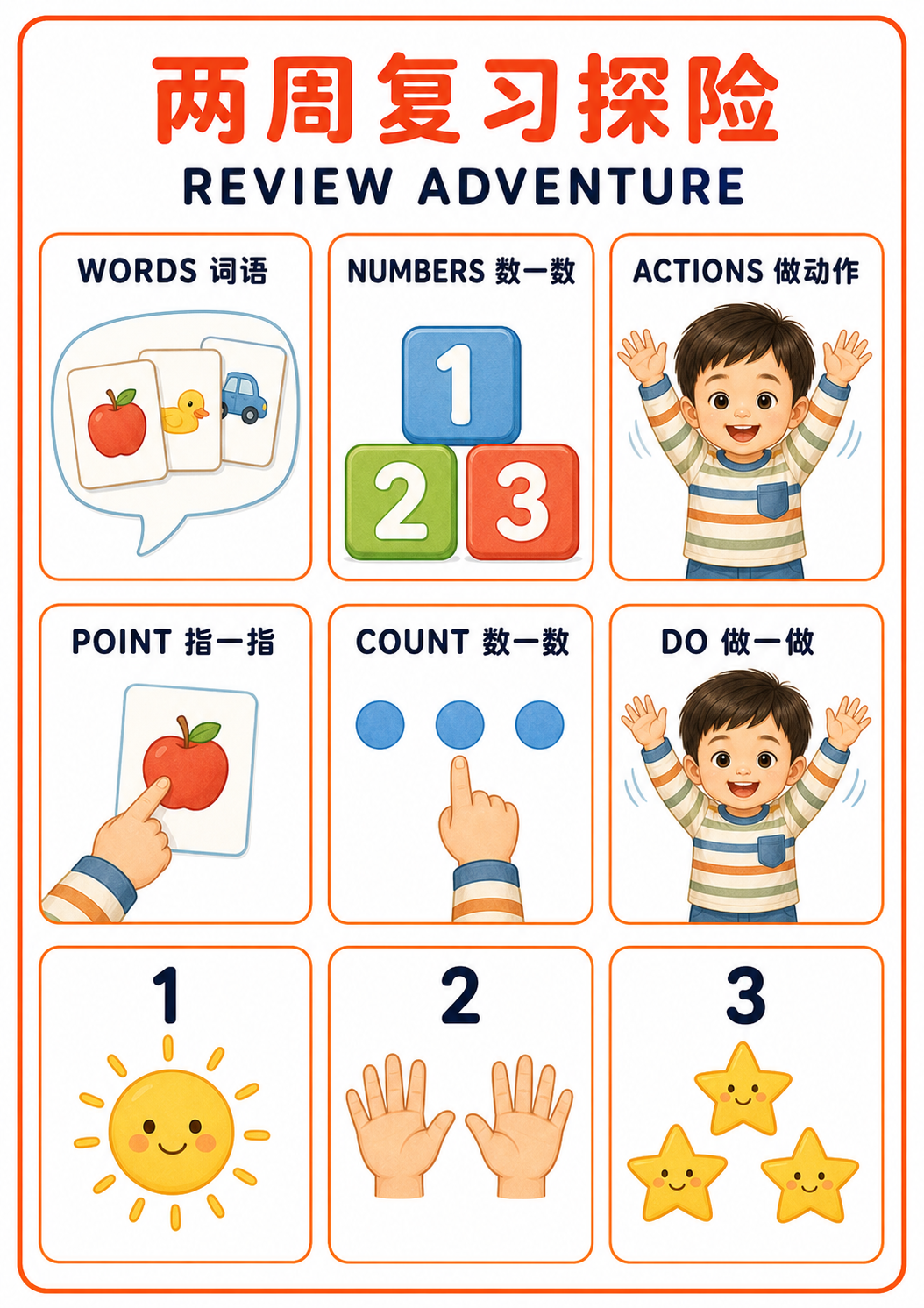 A4 Review Adventure teaching picture