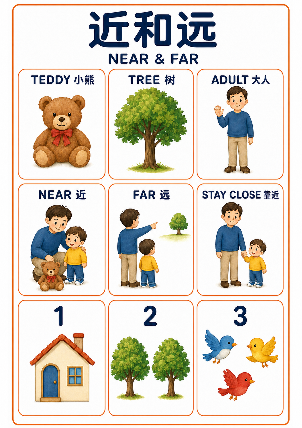 A4 Near and Far teaching picture