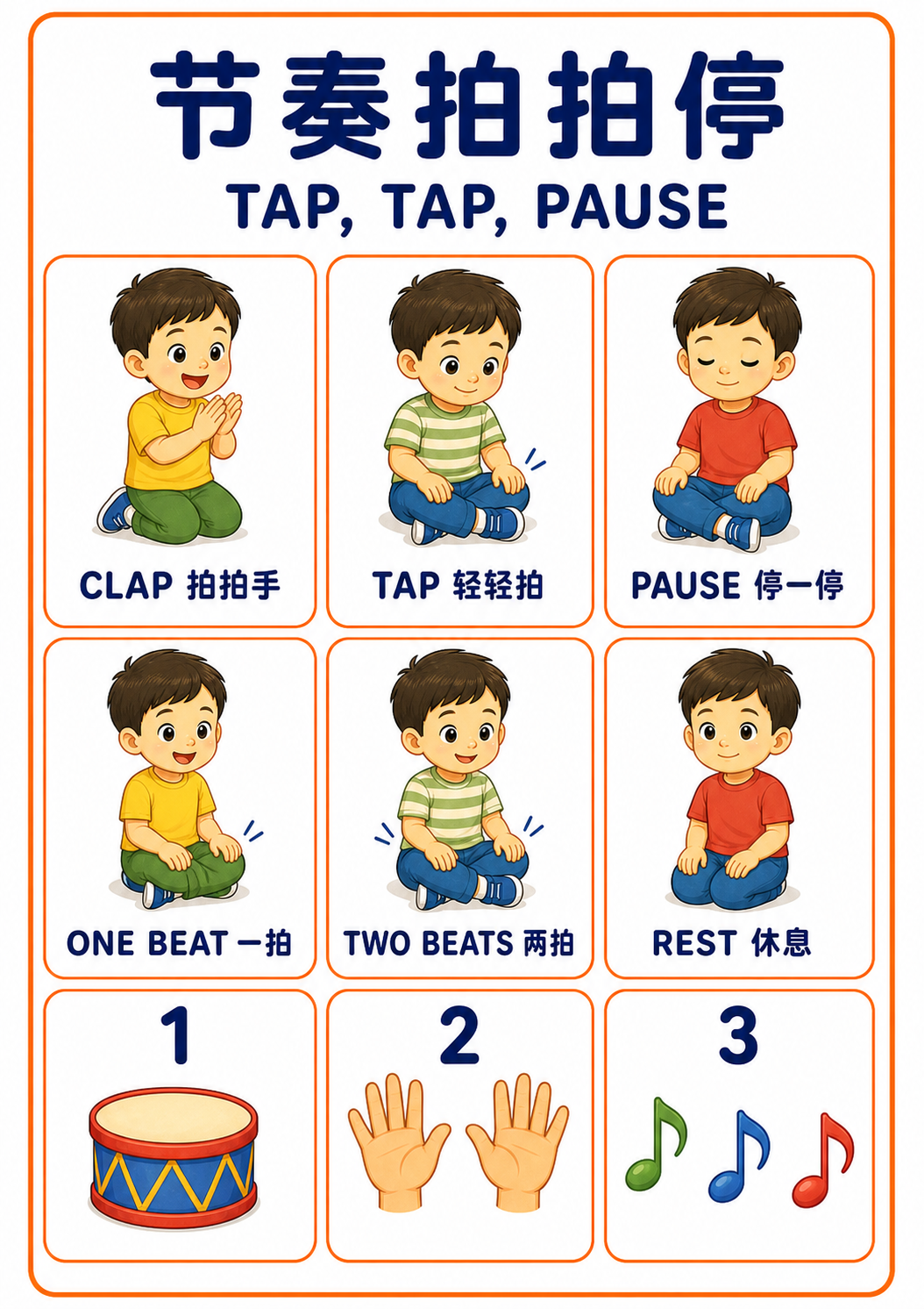 节奏拍拍停 A4 教学图