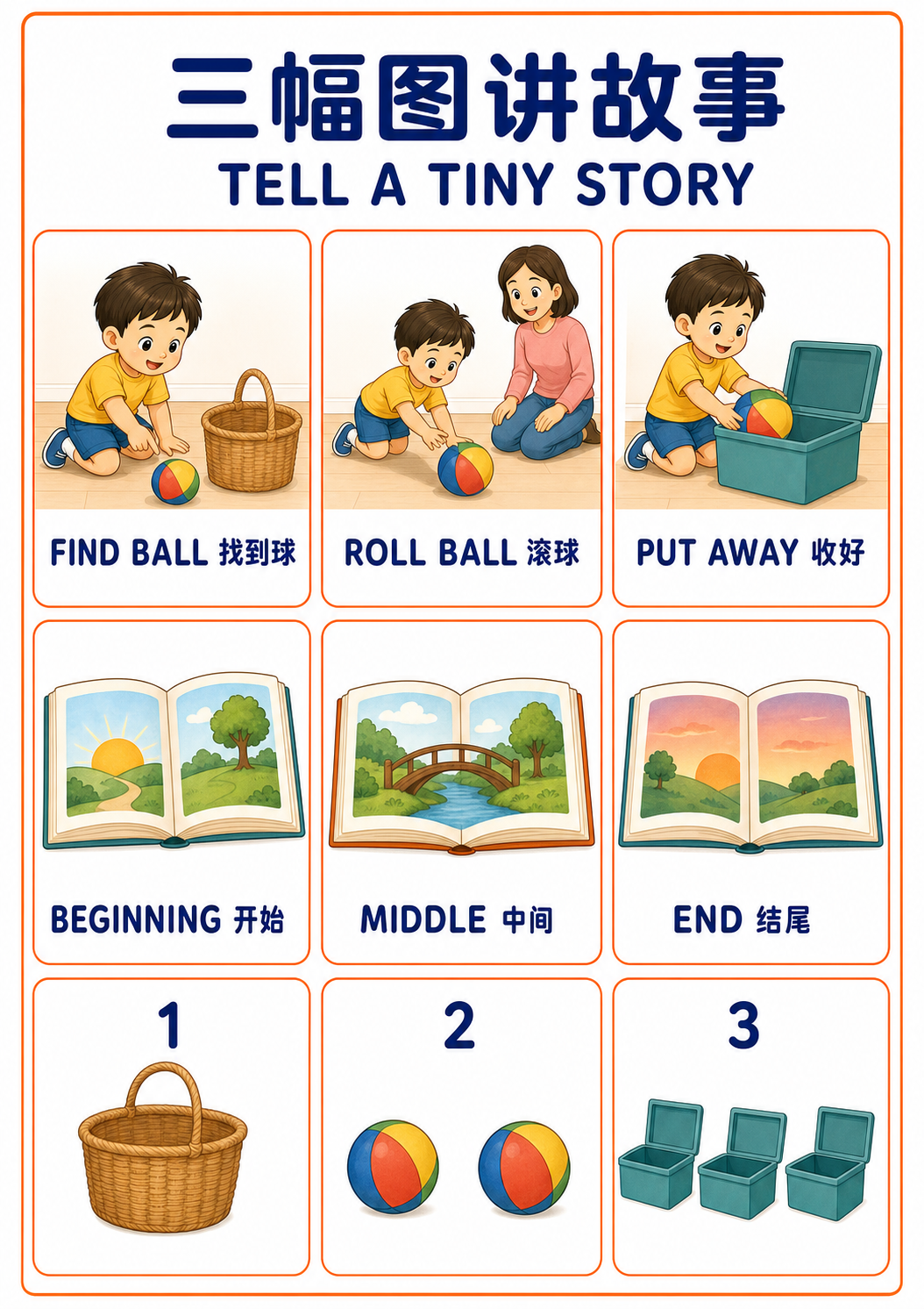 Tell a Tiny Story A4 teaching picture