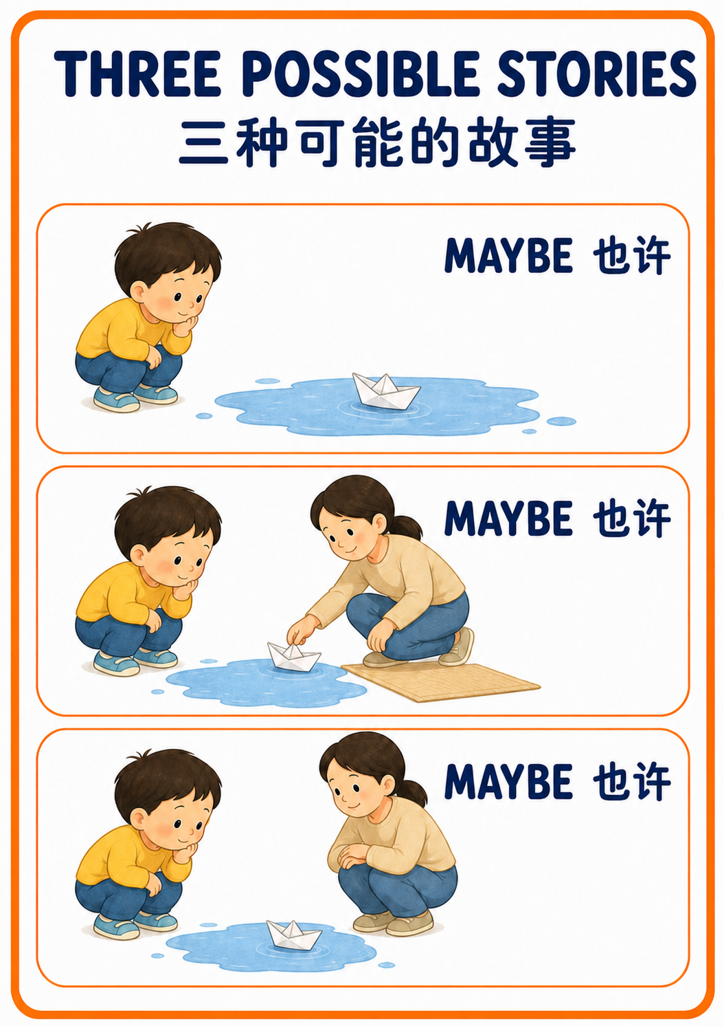 Three Possible Stories extension poster