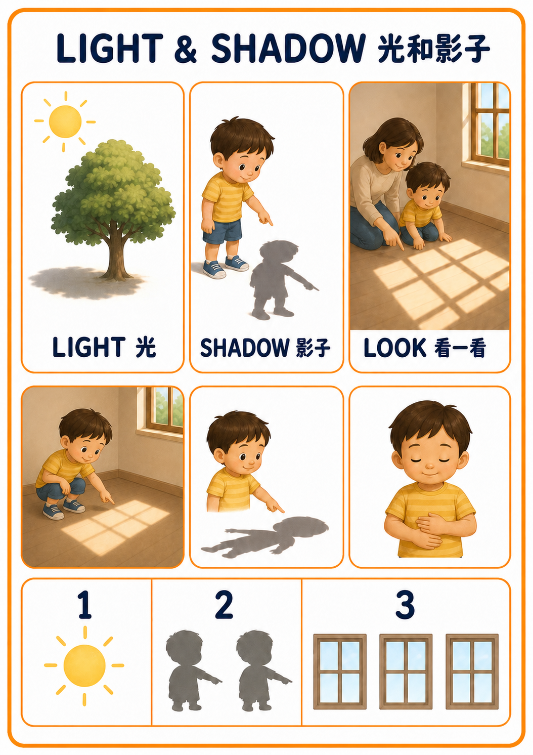 Light and Shadow A4 teaching picture