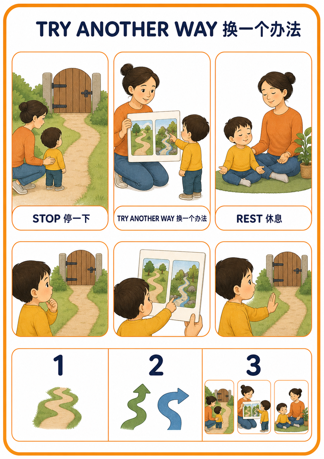 Try Another Way A4 teaching picture