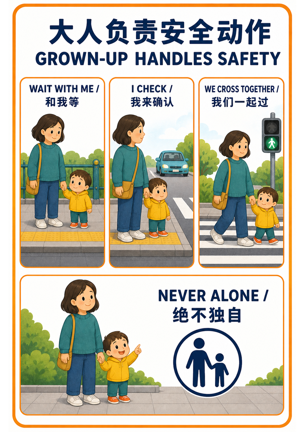 Grown-up Handles Safety extension poster
