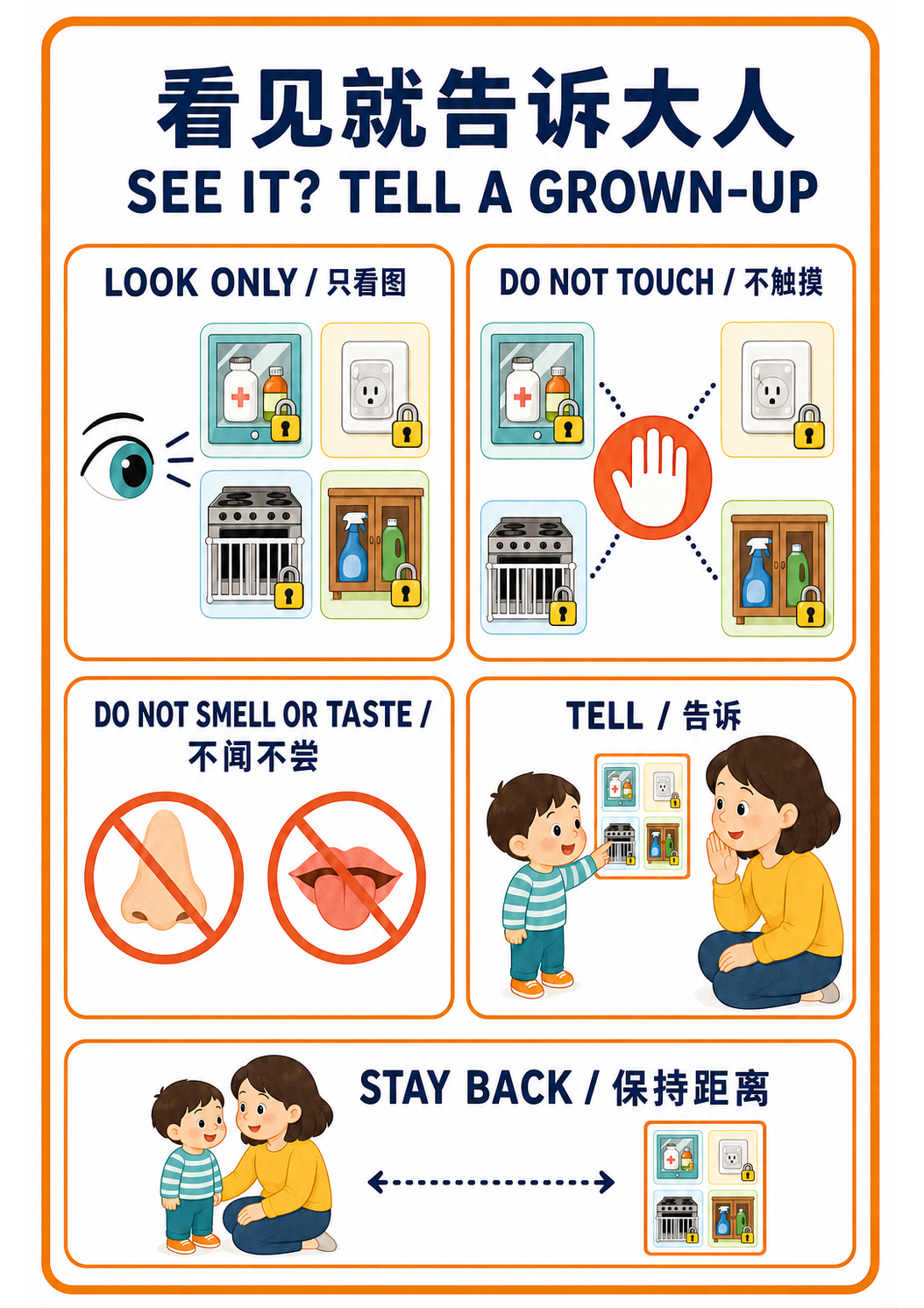 See It Tell a Grown-up extension poster