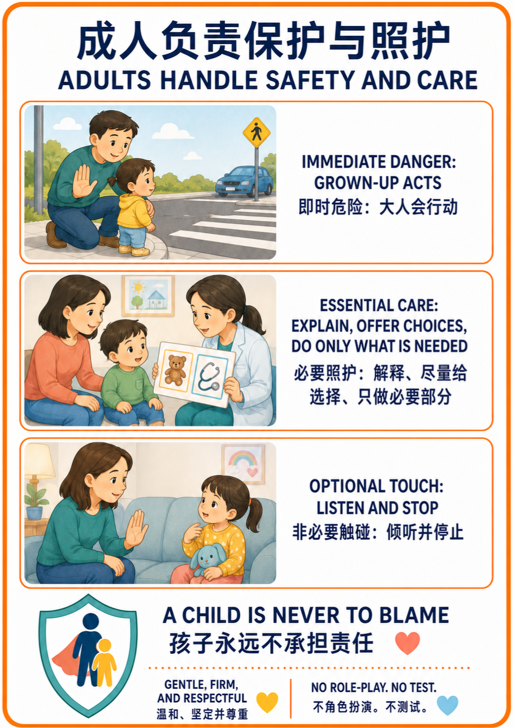 Adults Handle Safety and Essential Care extension poster